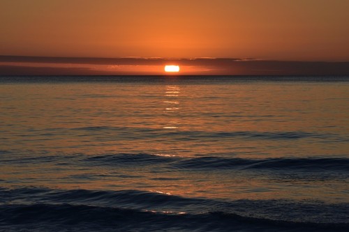Beautiful sunset and waves - beautiful,